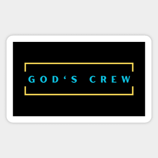 God's Crew | Christian Typography Magnet